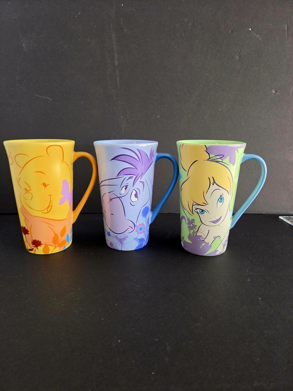 Disney Mugs Collectibles - Winnie The Pooh , Tinkerbell &  Eore